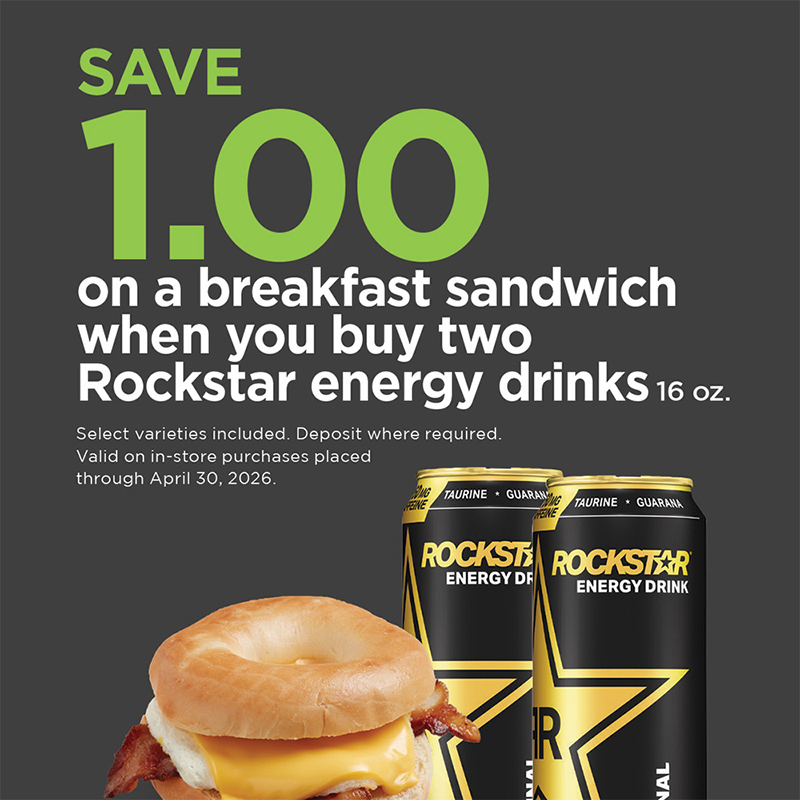 Pass Through (4x4) 1$ off Bfast Sandwich