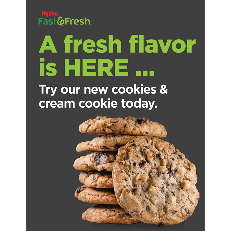 Cookies n cream cookie Counter Card